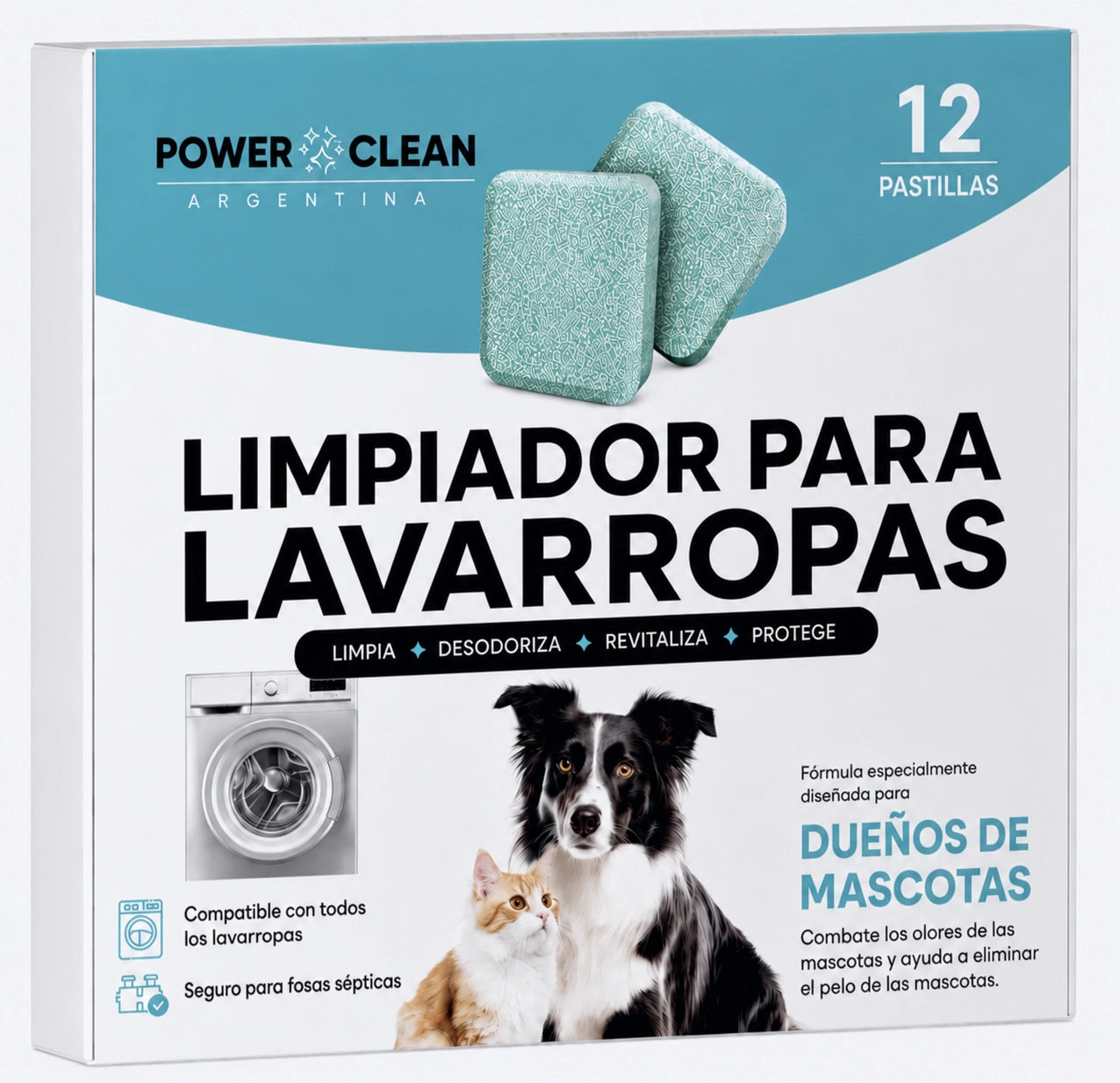 PASTILLA LIMPIADORA DE LAVARROPAS - POWERCLEAN™